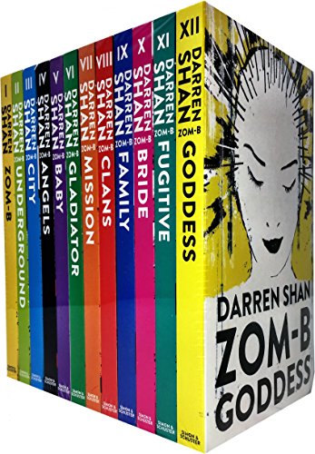 Stock image for Zom-B 12 Books Collection Set Pack By Darren Shan (Zom-B, Underground, City, Angles, Baby, Gladiator, Mission, Clans, Family, Bridge, Fugitive, Goddess) (Zom B Book 1-12) for sale by Majestic Books