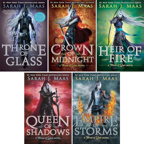 Beispielbild fr Throne Of Glass Series Collection 5 Books Set By Sarah J. Maas (Throne of Glass, Crown of Midnight, Heir of Fire, Empire of Storms, Queen of Shadows) zum Verkauf von Greenway