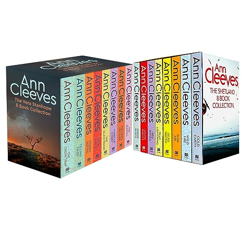 Imagen de archivo de Ann Cleeves TV Shetland & Vera Series Collection 14 Books Set (Telling Tales, Harbour Street, Silent Voices, Hidden Depths, The Glass Room, The Crow Trap, The Moth Catcher, Blue Lightning, Raven Black, White Nights, Red Bones, Cold Earth, Thin Air, Dead Water) a la venta por Revaluation Books