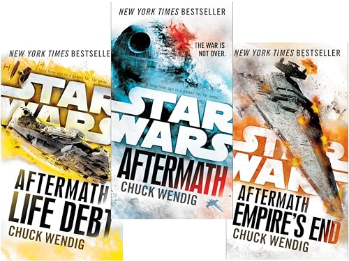 Stock image for Star Wars Aftermath Trilogy 3 Books Collection Set By Chuck Wendig (Aftermath, Life Debt, Empires End) for sale by Ergodebooks