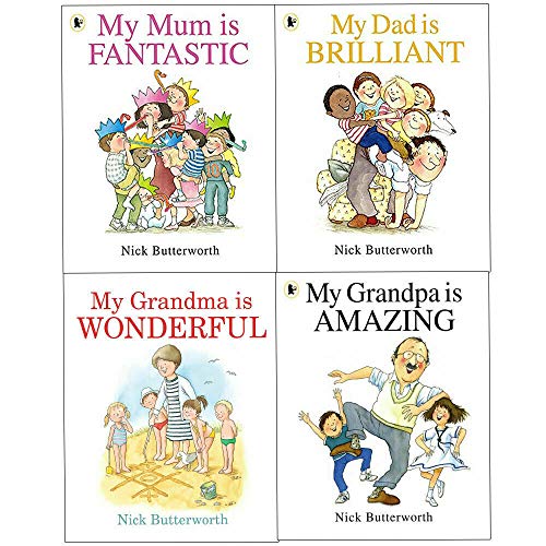 Stock image for Nick Butterworth Family Series Collection 4 Books Set Inc My Dad is Brilliant for sale by Revaluation Books
