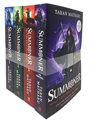 Stock image for Taran Matharu The Summoner 4 Books Collection Set (The Battlemage, The Novice, The Inquisition, The Outcast) for sale by Revaluation Books