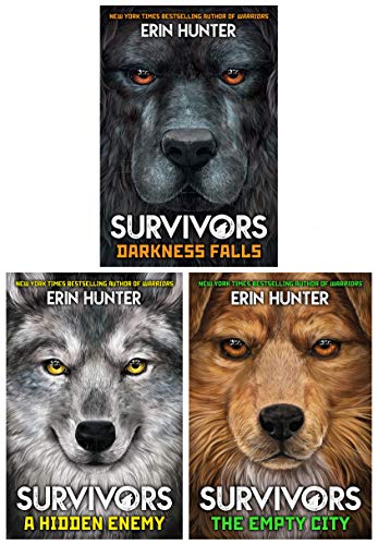 Stock image for Erin Hunter Survivors Series 3 Books Collection Set (Darkness Falls, A Hidden Enemy, The Empty City) for sale by Revaluation Books