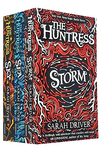 Imagen de archivo de Sarah Driver The Huntress Trilogy 3 Books Collection Set - Sea, Sky, Storm a la venta por Revaluation Books