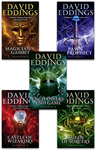 9789526537672: The Belgariad Series 5 Books Collection Set By David Eddings (Pawn of Prophecy, Queen of Sorcery, Magicians Gambit, Castle of Wizardry, Enchanters End Game)