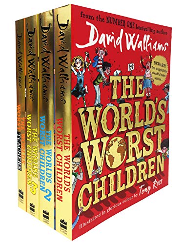 Stock image for David Walliams Worlds Worst Children 4 Books Collection Set (The World's Worst Children, The World's Worst Children 2, The World's Worst Children 3, The World's Worst Teachers) for sale by Books of the Smoky Mountains