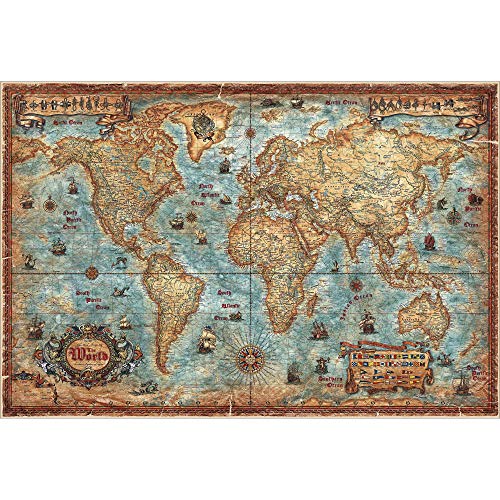 9789539578303: Rayworld Modern World Antique Map