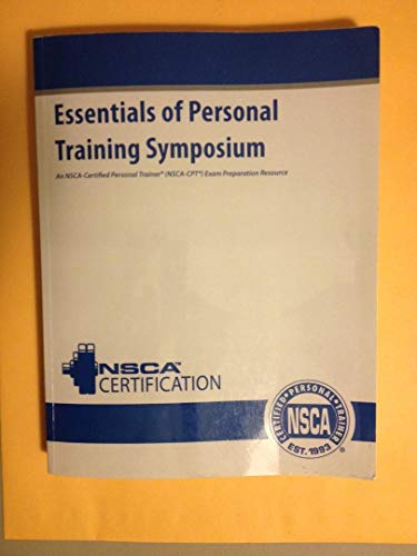 Imagen de archivo de Essentials of Personal Training Symposium Workbook a la venta por Hawking Books