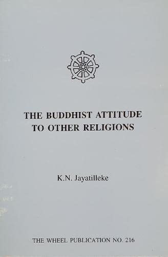 Imagen de archivo de Buddhist Attitude to Other Religions a la venta por PBShop.store US