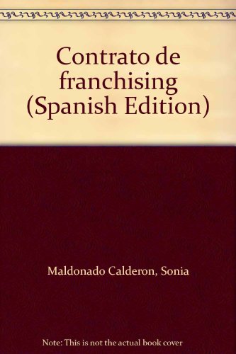 9789561010406: Contrato de franchising (Spanish Edition)