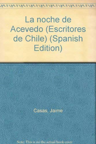 Stock image for La Noche De Acevedo for sale by Green Libros