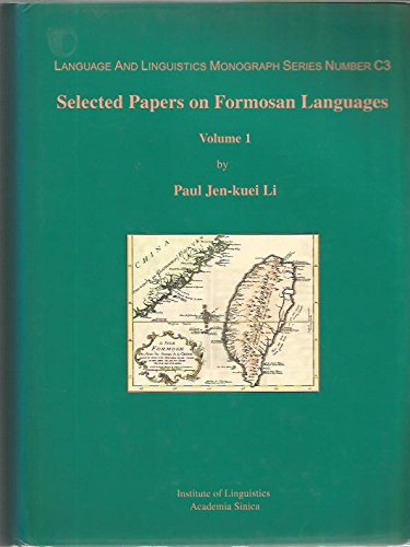 Beispielbild fr Selected Papers on Formosan Languages (volumes 1 and 2) zum Verkauf von harvardyard