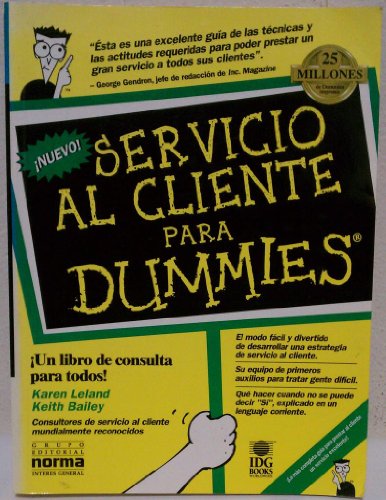 Stock image for Servicio al cliente para Dummies for sale by Libros nicos
