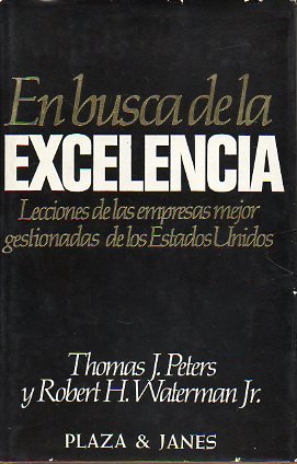 Imagen de archivo de En busca de la excelencia . a la venta por Librera Astarloa