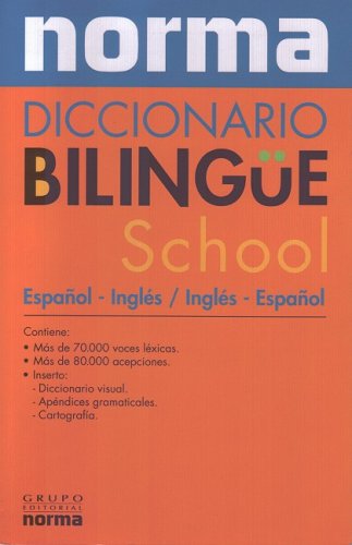 9789580489580: Diccionario Bilingue School/english-spanish School Dictionary (Dictionaries) (Spanish Edition)