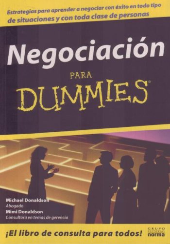 Stock image for Negociacion para Dummies for sale by Better World Books