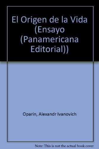 9789583004193: El Origen De La Vida (Ensayo (Panamericana Editorial))