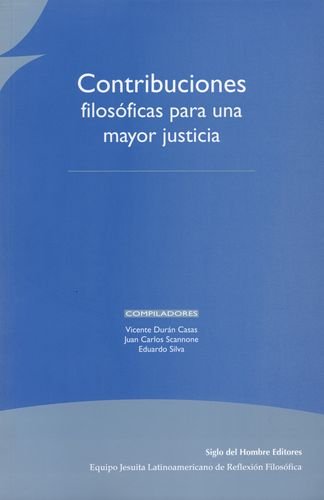 Beispielbild fr Contribuciones filosficas para una mayor justicia zum Verkauf von MARCIAL PONS LIBRERO