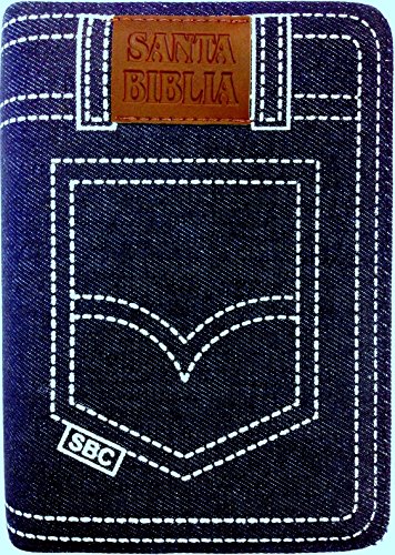 9789587451337: Biblia Letra Grande Tamao Manual Tela Jean Azul con Cierre e Index RVR1960