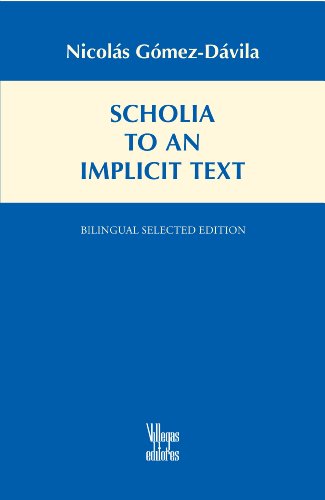 9789588836003: Scholia to an Implicit Text