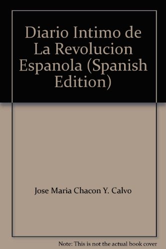 9789597152088: Diario Intimo de La Revolucion Espanola