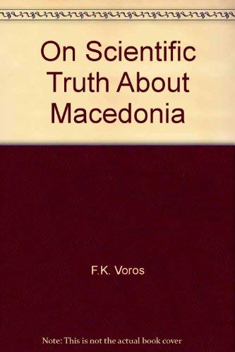 Beispielbild fr On Scientific Truth About Macedonia zum Verkauf von medimops