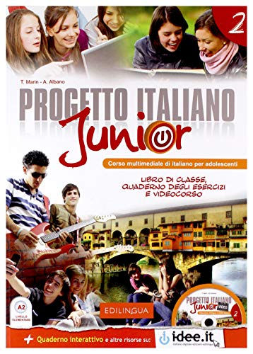 9789606930331: Progetto italiano junior: Libro + Quaderno + CD audio + DVD 2 (livello A2)