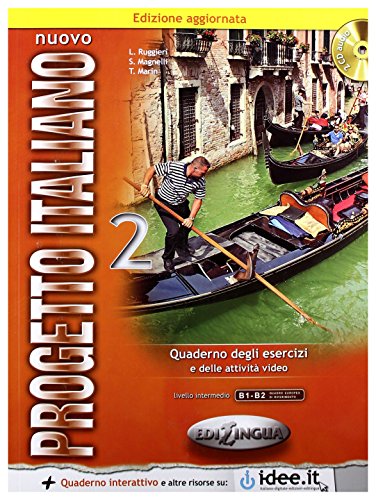 Stock image for Nuovo Progetto Italiano: New Ed Quarderno Degli Esercizi 2 + Cd-audio (Level B1-b2) (Italian Edition) for sale by GF Books, Inc.