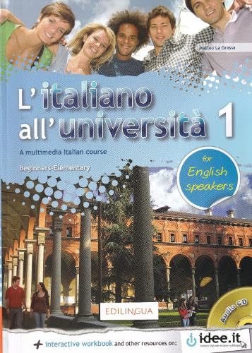 9789606931246: L'italiano all'universita: Libro e quaderno + CD Audio 1 - for English Speaker