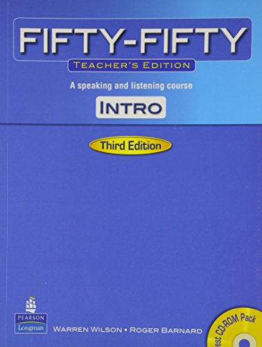 Beispielbild fr Fifty-Fifty Intro Teacher's Edition with Test Master CD-ROM Pack, 3rd Edition zum Verkauf von HPB-Red