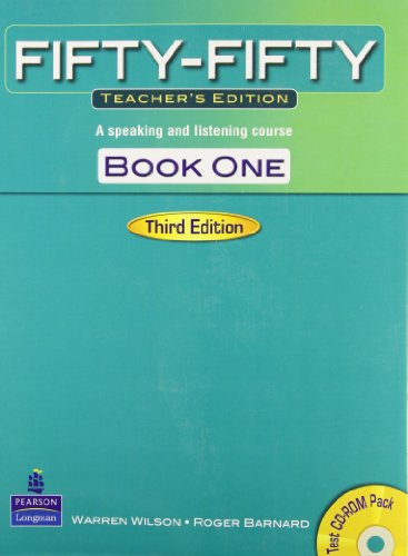 Stock image for Fifty-Fifty, Book 1: A Speaking and Listening Course Teacher's Edition with Test Master CD-ROM Pack for sale by Infinity Books Japan