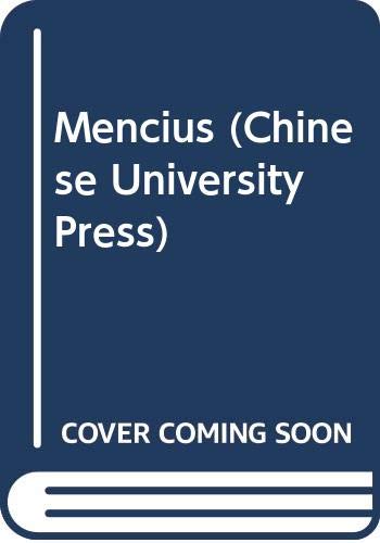 Stock image for Mencius, Volumes One & Two (2 Volume Set) for sale by Silent Way Books