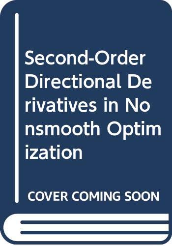 Imagen de archivo de Second-Order Directional Derivatives in Nonsmooth Optimization a la venta por WorldofBooks