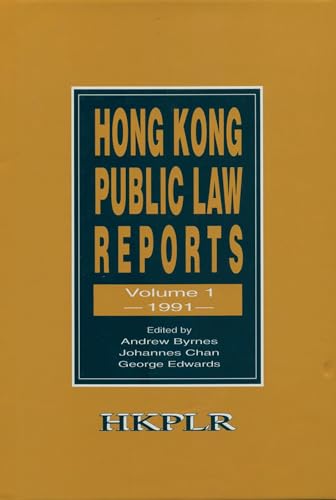 9789622093324: Hong Kong Public Law Reports V 1