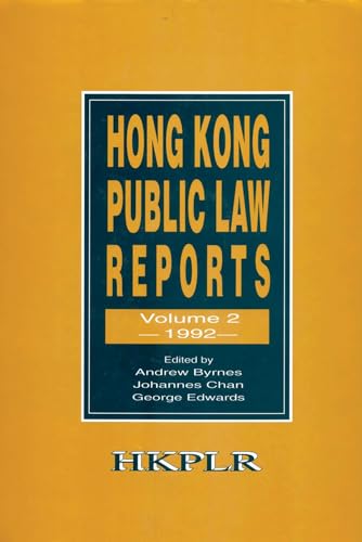 Stock image for Hong Kong Public Law Reports, Vol. 2 (1992) for sale by ThriftBooks-Atlanta