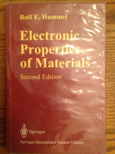 9789624300253: Electronic Properties of Materials