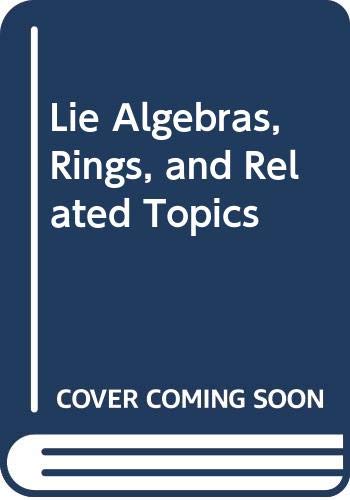 Beispielbild fr Lie Algebras, Rings and Related Topics. zum Verkauf von Gast & Hoyer GmbH