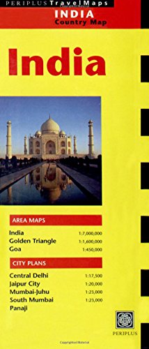 Imagen de archivo de PERIPLUS TRAVEL MAP INDIA a la venta por German Book Center N.A. Inc.