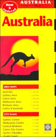 Beispielbild fr Periplus Travel Maps Australia 1 : 7 700 000 zum Verkauf von medimops