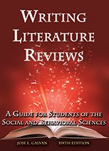 Imagen de archivo de Writing Literature Reviews: A Guide for Students of the Social and Behavioral Sciences 6th Sixth Edition (No TracStudy) a la venta por ThriftBooks-Atlanta