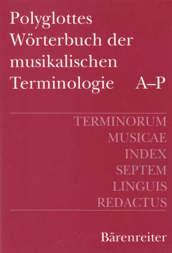 Beispielbild fr TERMINORUM MUSICAE INDEX SEPTEM LINGUIS REDACTUS. zum Verkauf von medimops