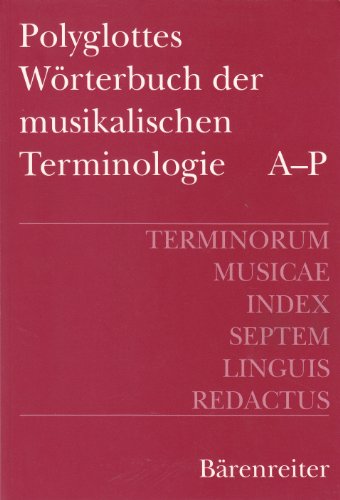 Terminorum Musicae Index Septem Linguis Redactus