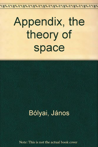 9789630544016: Appendix, the theory of space
