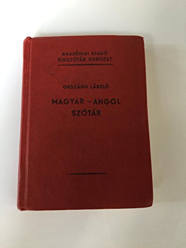 9789630557993: Magyar-Angol Szotar (Hungarian (Hungarian and English Edition)