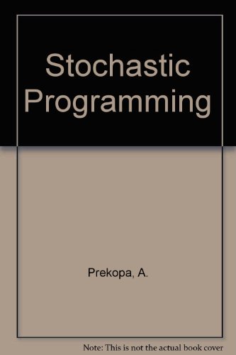 9789630568722: Stochastic Programming