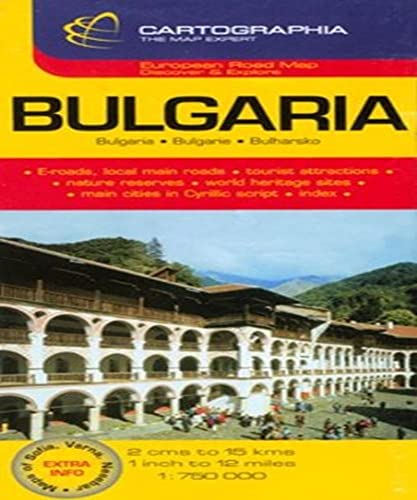 9789633524725: Mapa Bulgaria 1:750000 Cartographia (Autres produits cartographique, 19150)