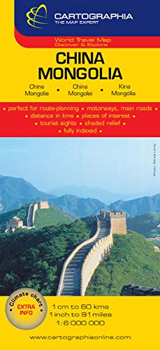 9789633525050: Mapa Cartographia China y Mongolia (German, French and English Edition)