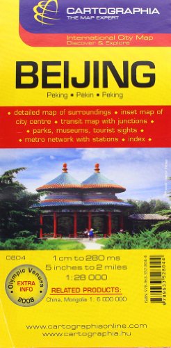 Stock image for Plano Cartographia Pekin/Beijing (English, French and German Edition) for sale by HPB-Emerald