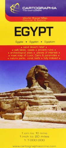 9789633529263: Mapa Cartographia Egipto (English, French and German Edition)