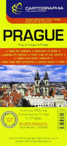 9789633531488: Plano Cartographia Prague (Plans de ville Michelin Europe, 1140)